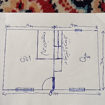 کانکس 24 متری رنگ سبز آبی دارای اتاق خواب-فول امکانات - تصویر 5